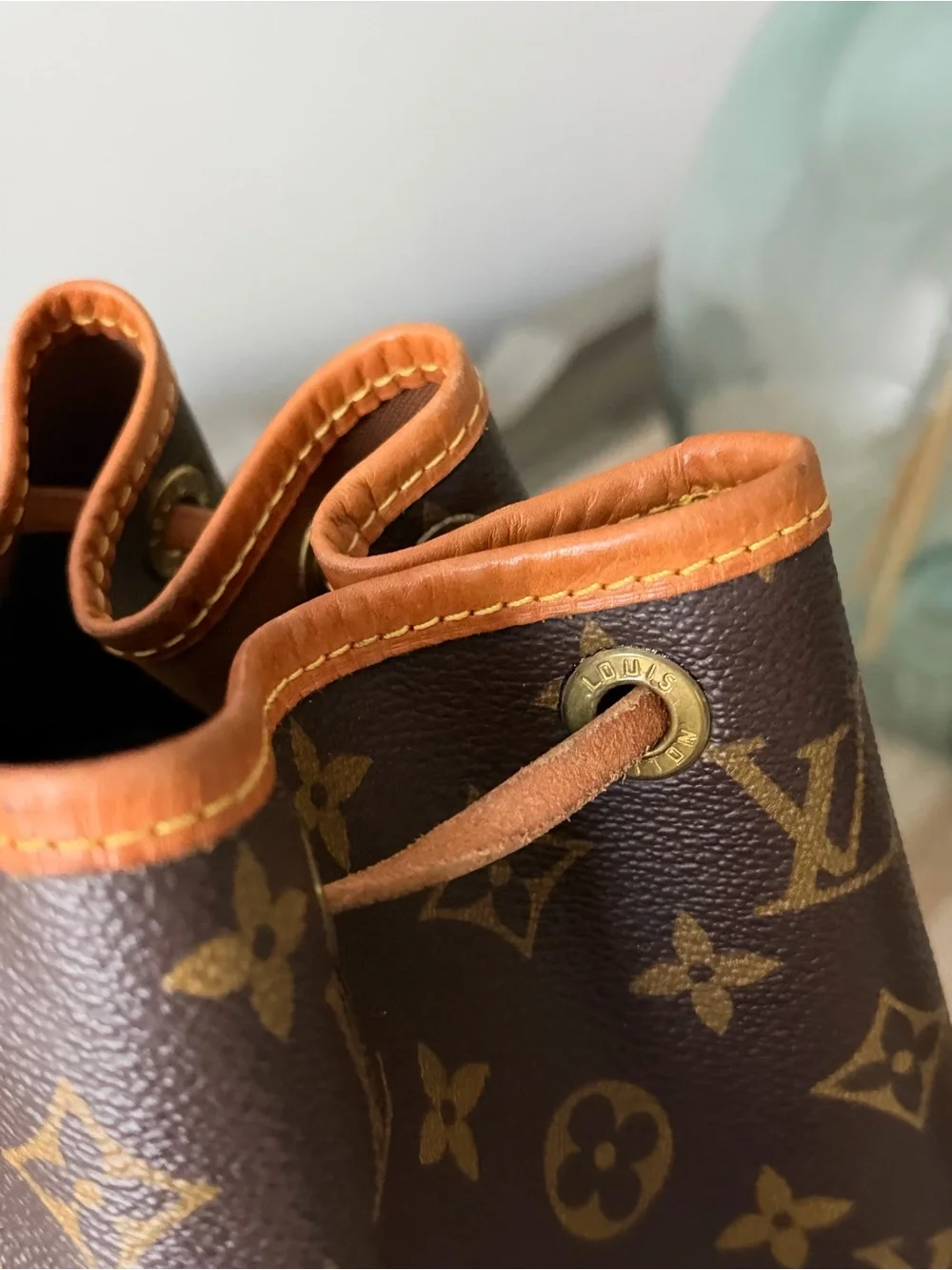 Louis Vuitton Petite Noe Vintage  Monogram Drawstring Bucket Bag
